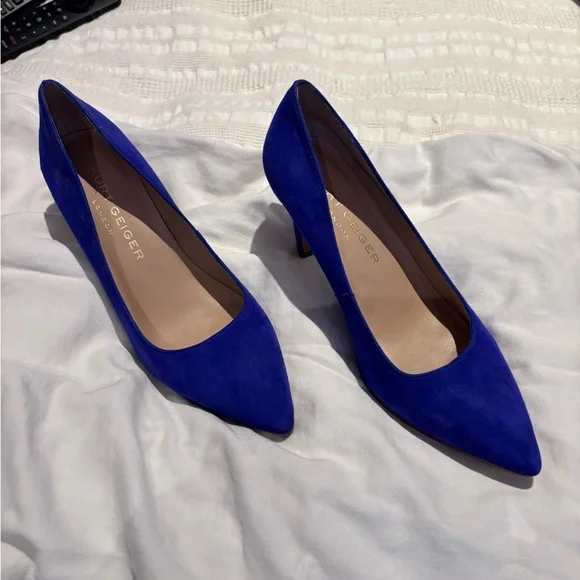 Kurt Geiger Blue Heeled Elegance - Picture 1 of 4